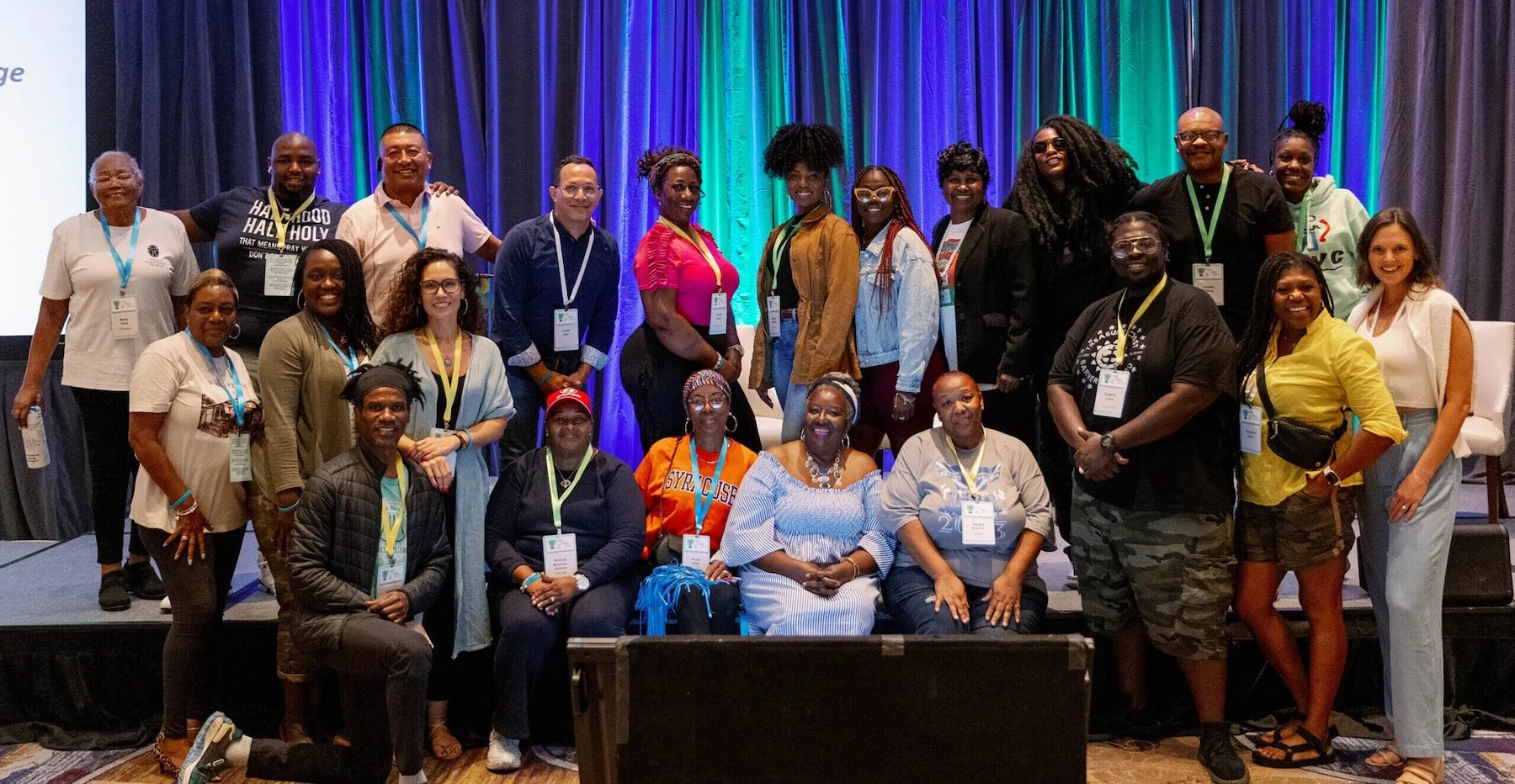 The staff of Allegancy Franciscan Ministries standing together for a group photo