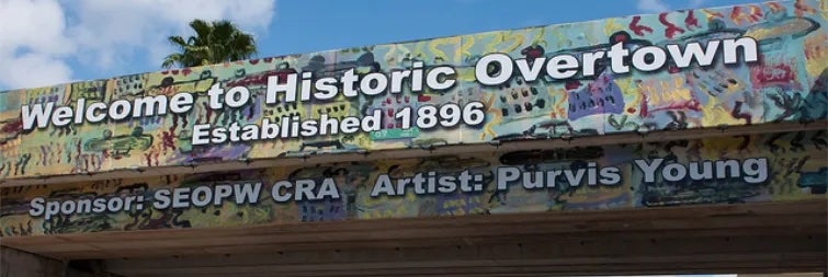 The Historic Overtown sign